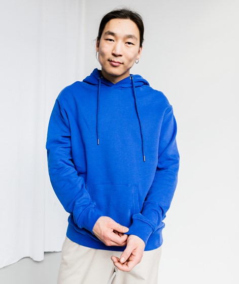 KAUF DICH GLCKLICH Hoodie Cobalt Blue aus Bio-Baumwolle