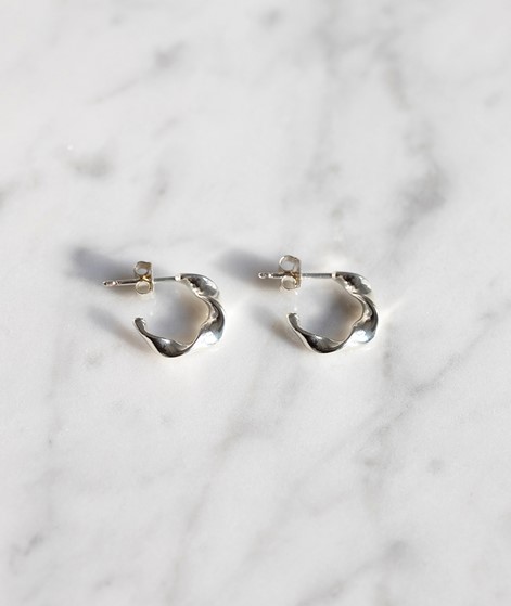 ESTELLA BARTLETT Twist Hoop Earrings Silber