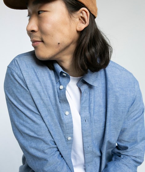 SELECTED HOMME SLHSlimnew Linen Hemd Blau