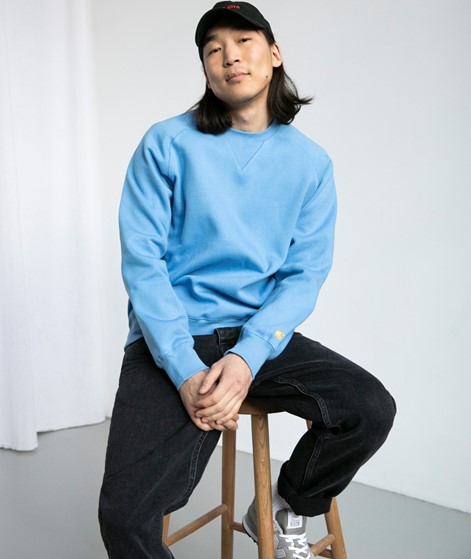 CARHARTT WIP Chase Sweater Blau