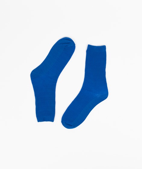 MP DENMARK Fine Cotton Rib Socken Gr. 37-42 Blau