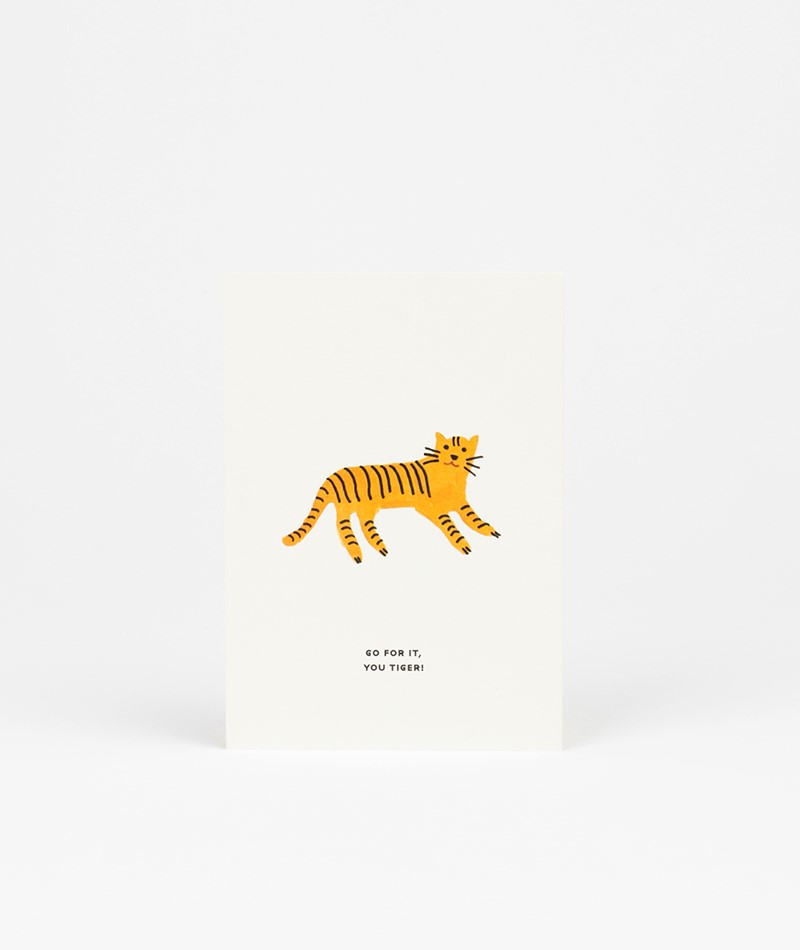 KAUF DICH GLÜCKLICH Postkarte Go For It, You Tiger!