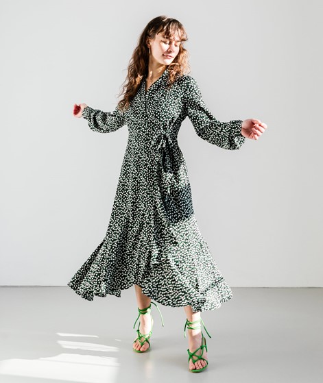 YAS Ditsy Wickel Kleid gemustert
