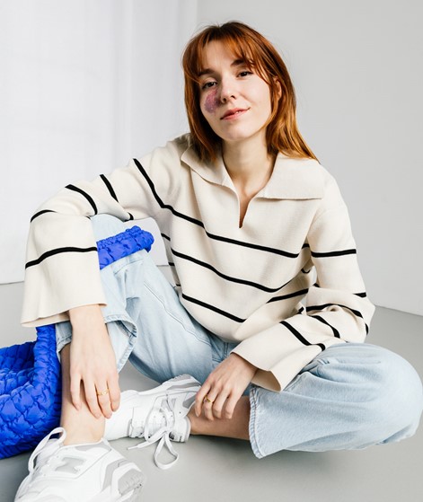 SELECTED FEMME SLFLiva Pullover gestreift
