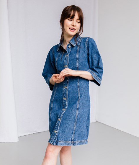 GLOBAL FUNK Emelue-G Kleid Blau