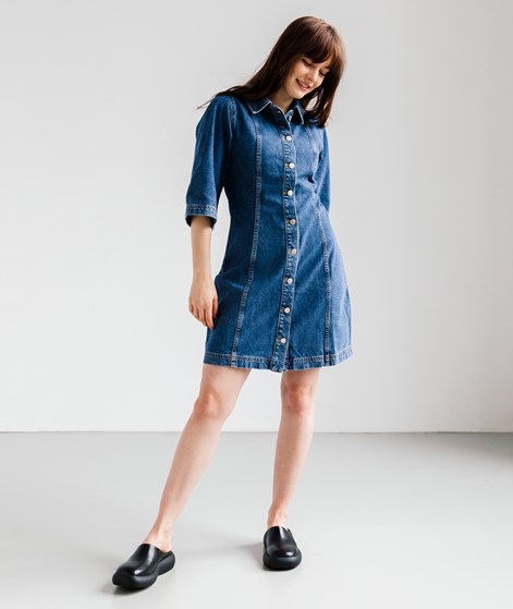 GLOBAL FUNK Emelue-G Kleid Blau