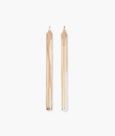 FERM LIVING Dryp 2er Set Kerze Beige