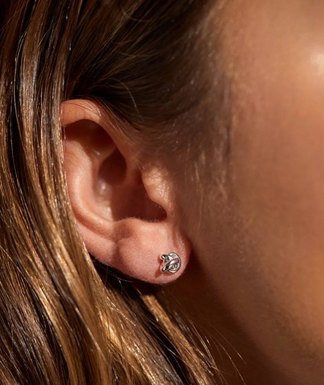 ESTELLA BARTLETT Knot Stud Ohrstecker Silber