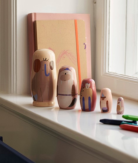 FERM LIVING Critter Nesting Dolls Spiel