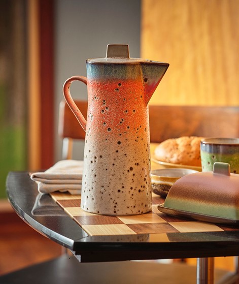 HKLIVING 70s Kaffeekanne (10x13x23) mehrfarbig