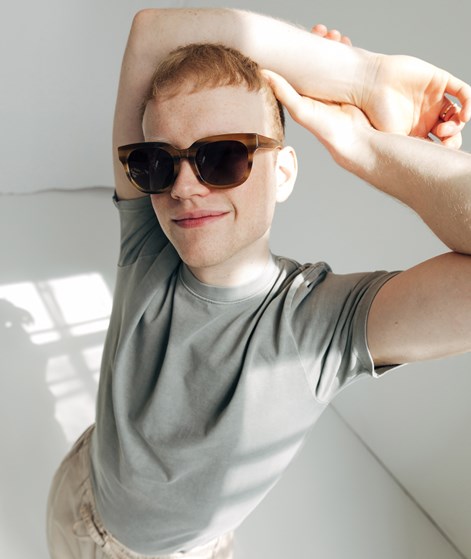 AVEC TOUS Sonnenbrille gemustert