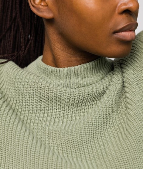 KAUF DICH GLCKLICH Pullover Light Sage aus Bio-Baumwolle