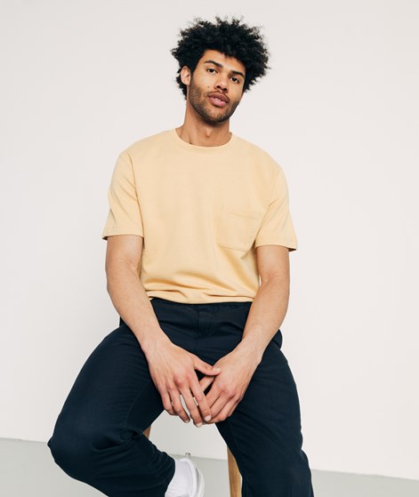 SELECTED HOMME SLHRelaxsoon T-Shirt Gelb