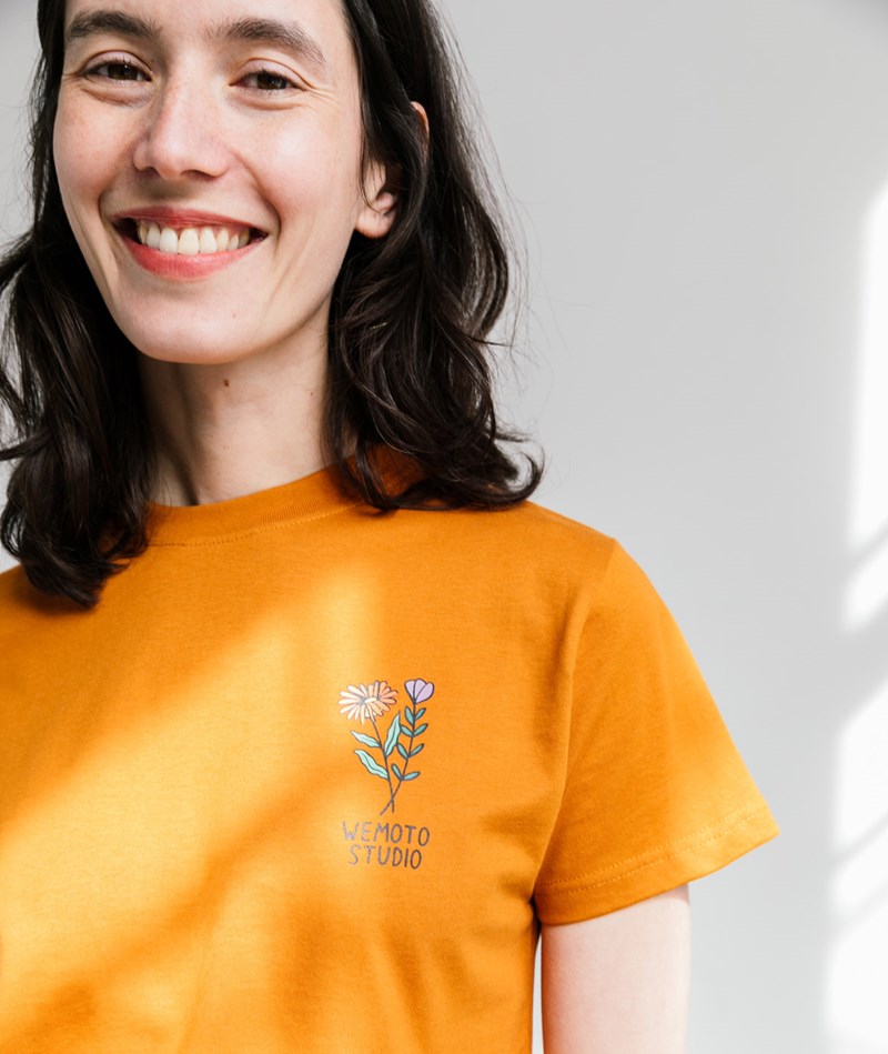WEMOTO Vivid T-Shirt Braun/Orange