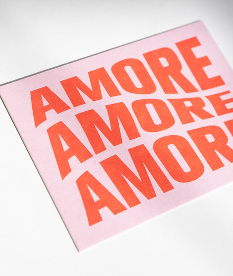 KAUF DICH GLCKLICH Postkarte Amore