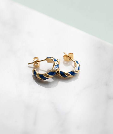 KAUF DICH GLCKLICH Ohrringe Gold/Blau