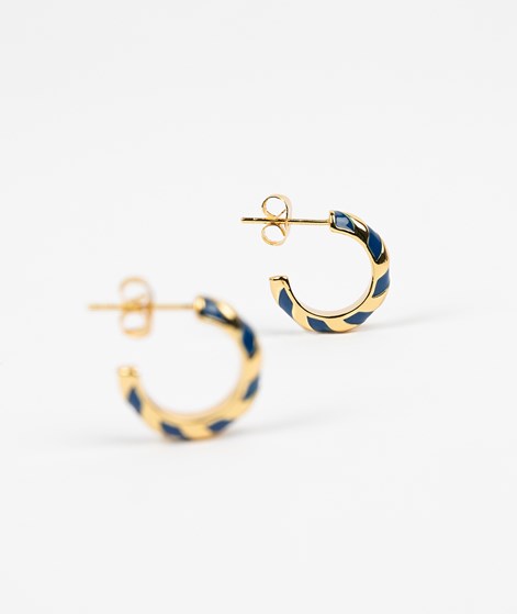 KAUF DICH GLCKLICH Ohrringe Gold/Blau