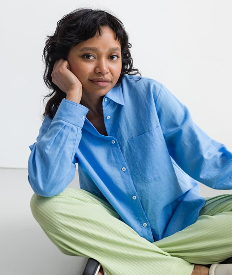 FRNCH PARIS Carla Bluse Blau