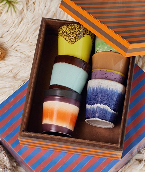 HKLIVING 70s Pluto (6) Tassen mehrfarbig