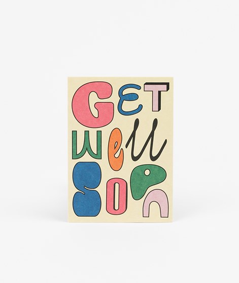 KAUF DICH GLCKLICH Postkarte Get Well Soon