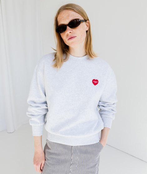 CARHARTT WIP W` Heart Patch Sweater grau