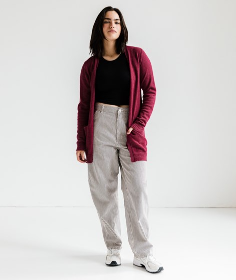 VILA VIRil Open Knit Cardigan Bordeaux