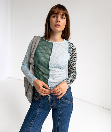 LEVI`S Pieced Secondskin Longsleeve gemustert