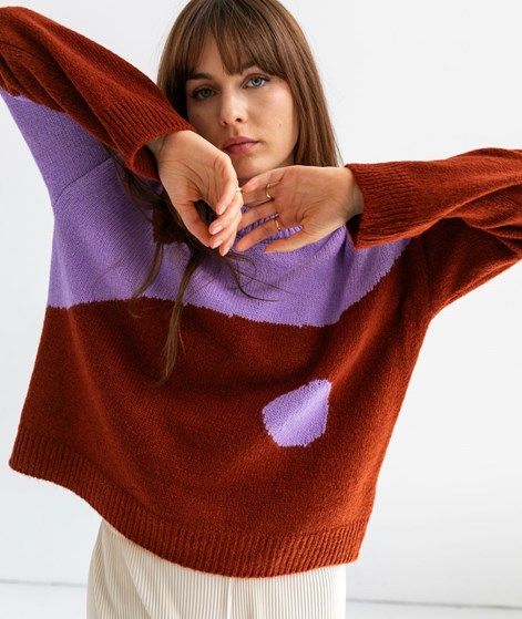 KAUF DICH GLCKLICH Strickpullover Yin Yang mehrfarbig