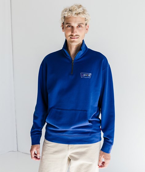 LEVI`S® RLXD Graphic 1/4 Zip Sweater Blau