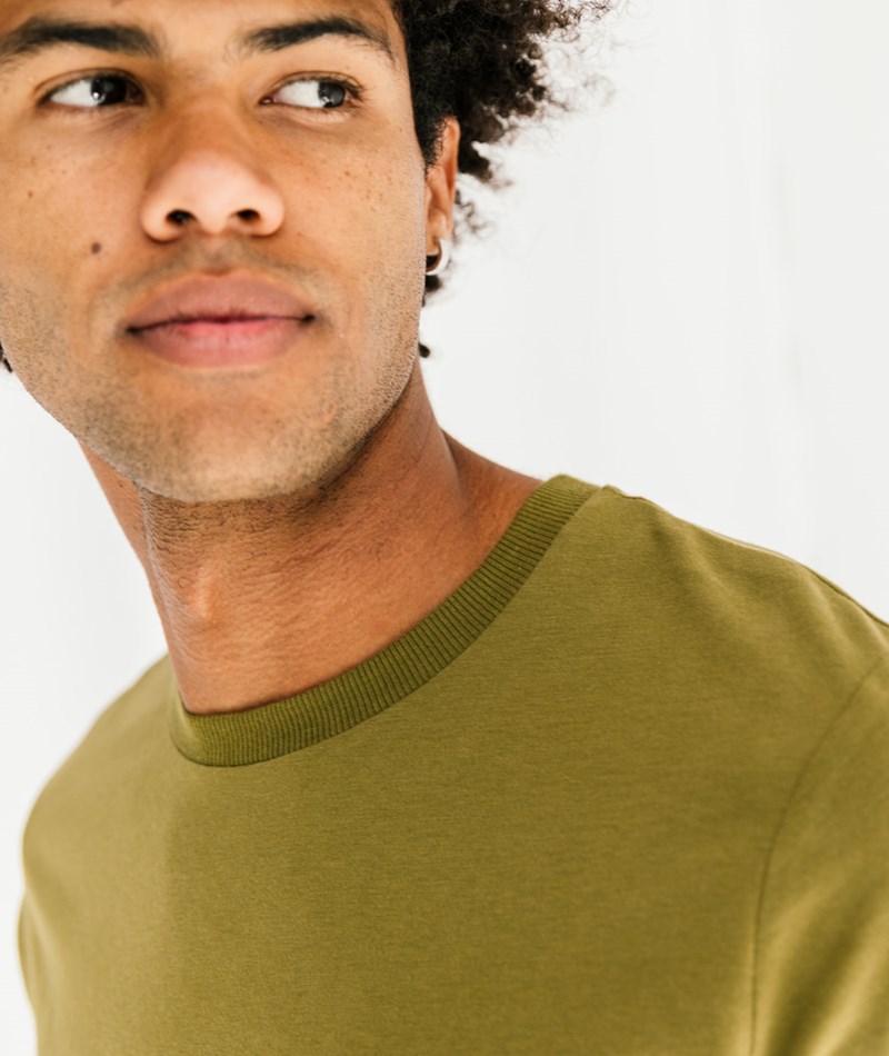 KAUF DICH GLÜCKLICH T-Shirt Olive Grün aus Bio-Baumwolle