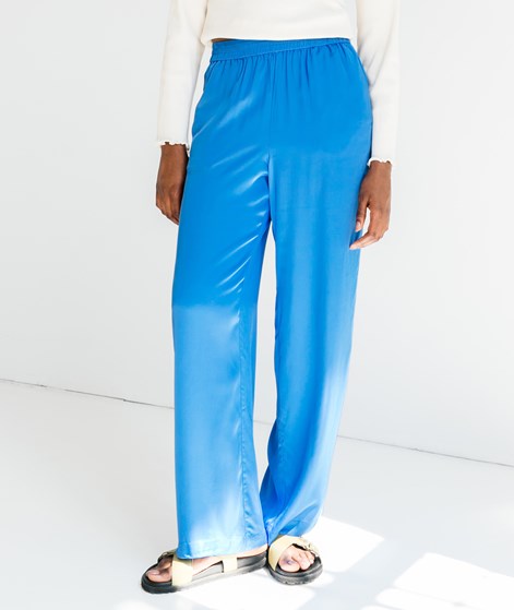 SELECTED FEMME SLFThea Satin Hose Blau
