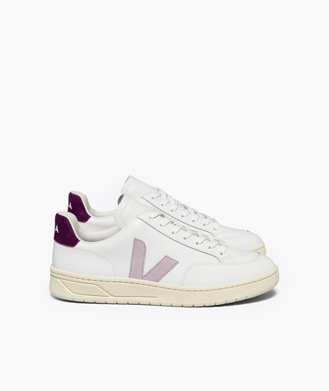 VEJA V-12 Sneaker Wei/Lila
