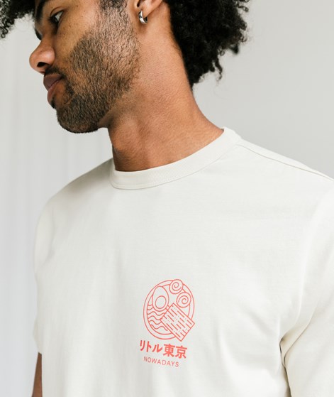 NOWADAYS Ramen Print T-Shirt Beige