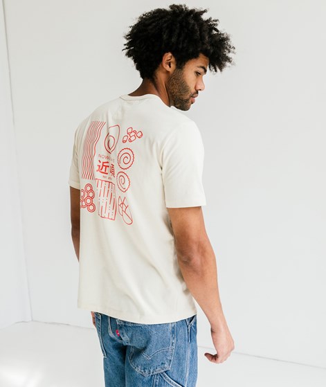 NOWADAYS Ramen Print T-Shirt Beige
