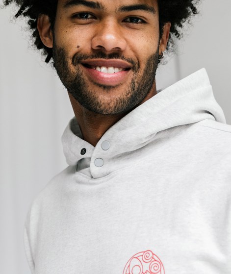 NOWADAYS Ramen Print Hoodie Grau