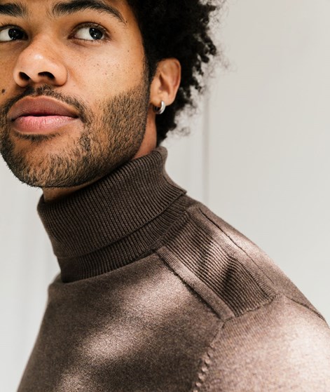 SELECTED HOMME SLHBerg Roll Neck Pullover Braun