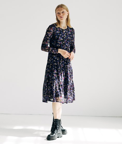 VILA VIVolettis Mesi Midi Kleid gemustert