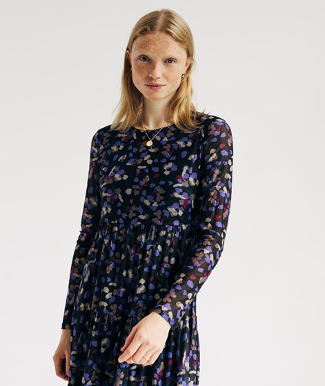 VILA VIVolettis Mesi Midi Kleid gemustert