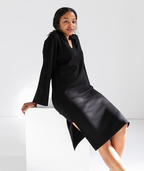 YAS YASAbelia LS Strick Kleid Schwarz