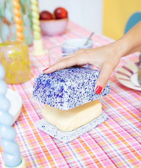 KAUF DICH GLCKLICH Butterdose gemustert