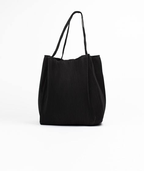 YUKU Plissee Shopper Schwarz