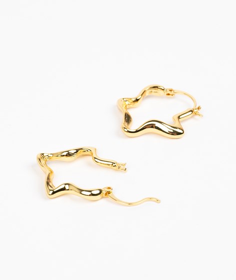 KAUF DICH GLCKLICH Verlaufender Stern Ohrringe Gold