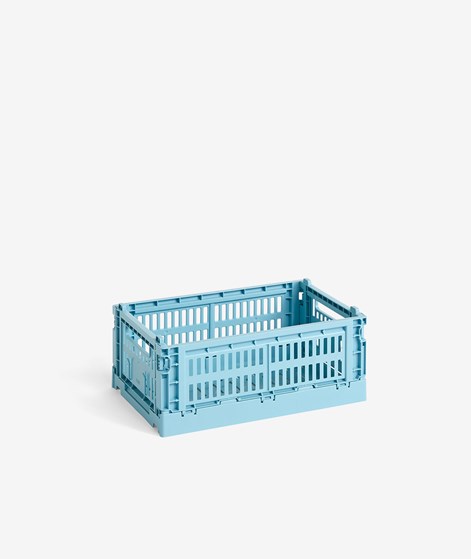 HAY Colour Crate S Korb Blau