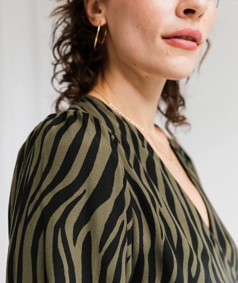 KAUF DICH GLCKLICH Kleid Zebraprint gemustert
