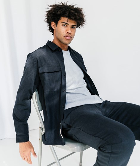 REVOLUTION Overshirt Hemd Blau
