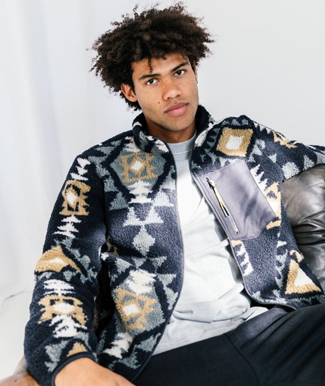 REVOLUTION Printed Fleece Jacke