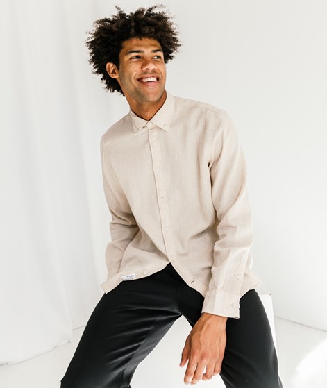 SELECTED HOMME SLHRelaxrobin-Drake Hemd Beige