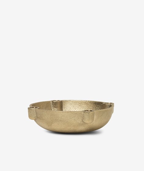 FERM LIVING Bowl Kerzenhalter Gold