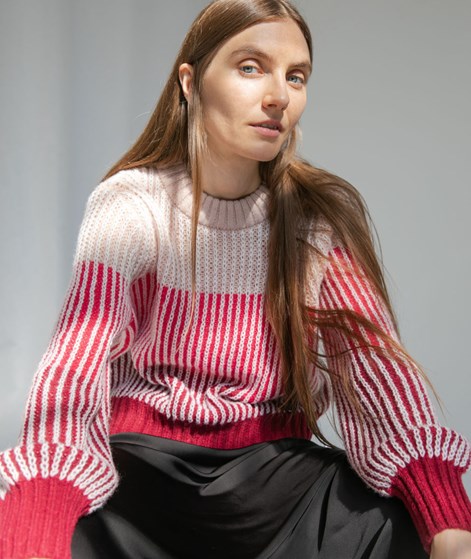 VILA VISalina O-Neck Knit Pullover gemustert