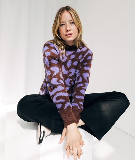 VILA VIHelly Leo Knit Pullover gemustert